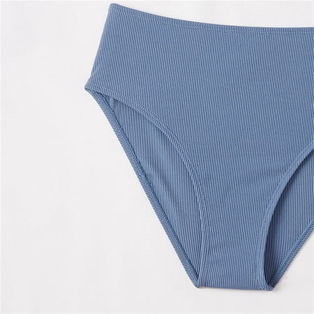 

Gubotare Girl s Two Piece Swimsuit Sport High Waist Bikini Set Bathing Suit Summer Beach Rash Guard Swimwear Girls Small Bikinis Blue 8-9 Years