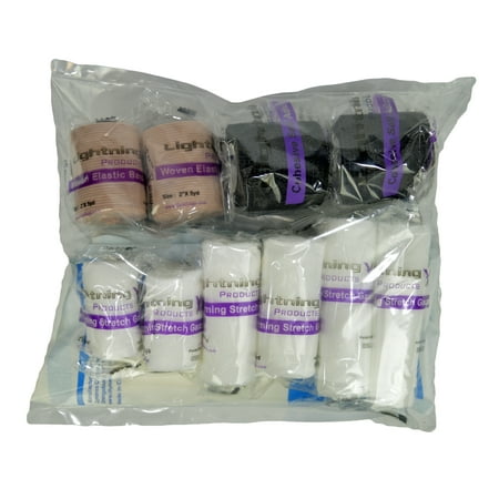 Lightning X EMS/EMT Medical Gauze Bandage Refill Kit for First Responder First Aid