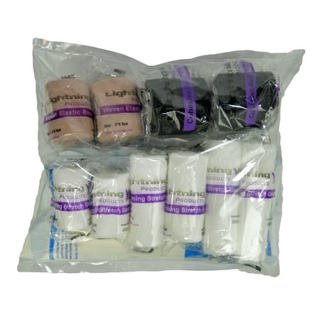 Emt First Responder Lightning X EMS/EMT Medical Gauze Bandage Refill Kit for First Responder First Aid Kit ()
