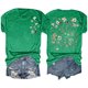 thumbnail image 2 of Tops de Manga Corta de las Mujeres, Cuello Redondo Impreso, Camiseta de Manga Corta para las Mujeres, 2 of 6
