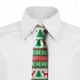 thumbnail image 2 of Christmas Necktie, Holiday Season Deer, Dress Tie, 3.7", Red Green White, by Ambesonne, 2 of 3