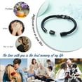 thumbnail image 3 of Infinity Cremation Jewelry Together Knot Infinity Urn Bracelet for Ashes for Women Men Keepsake Memorial Braided Leather Wristband Cuff Bracelet 20CM-24CM, 3 of 7