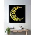thumbnail image 2 of Moon Art Poster Wall Art, Modern Wall Decor, 16x16 UNFRAMED, 2 of 3