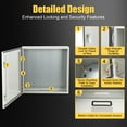 thumbnail image 2 of GloryStar Wall Mounted Steel Electrical Junction Box, NEMA Electrical Enclosure with Waterproof and Dustproof Protection, Safety Locks, and Mounting Plates for Reliable Use, 2 of 8