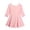 Pink, variant on Wilark Toddler Girls Dress Size 4 T, Casual Long Sleeve Square Neck Knitting Cotton Fall A Line Dress Red