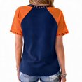 thumbnail image 4 of VXARARL Womens Short Sleeve V Neck Halloween T Shirts Pumpkin Shirts Why Yes Actually I Can Drive A Stick Graphic Autumn Tee Tops Ghost Pumpkin T Shirts Navy 3XL, 4 of 4
