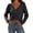 Black, variant on Women's Crochet Knit Tops Long Sleeve Front Drawstring Lace-up Bikini Swimsuit Cover Ups Cropped Blouses (One Size, White)