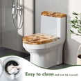 thumbnail image 5 of HELLHERO Little Maple Leaf Keep Dust Stain - Adjustable, Fits All Toilet Shapes Toilet Lid Covers Set for Modern Bathrooms, Elastic Edge, 5 of 8