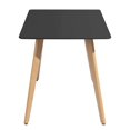 thumbnail image 4 of Topcobe Dining Table, Modern Metal Square Kitchen Table for Home Office Furniture, Black, 4 of 7