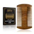 thumbnail image 1 of BRV MEN Peine para Barba y Bigote Peine para Barba de Bolsillo de sándalo Verde Natural con Estuche de Transporte Peine de Madera para Barba para Hombres para Todo Tipo y Estilo de Cabello y Barba, 1 of 3