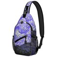 thumbnail image 1 of Space Geek Shoulder Backpack - Durable Sling Bag for Travelers - Anti-Theft Design with Alien Theme, 1 of 5