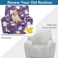 thumbnail image 5 of Renewold Ghost Pumpkin Bat Extra Large Recliner Cover Soft Thick Sofa Protector 4 Pieces Reclining Sofa Slipcover Recliner Seat Cover with Side Pocket for Halloween Home Decor, 5 of 8