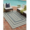 thumbnail image 2 of Rugs.com Baja Outdoor Collection Rug – 8' x 10' Blue Medium Rug Perfect For Living Rooms, Large Dining Rooms, Open Floorplans, 2 of 3