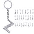 thumbnail image 2 of Porte-clés Design Strass A à Z Pendentif Porte-Clés pour Décoration de Sac à Main, 2 of 8