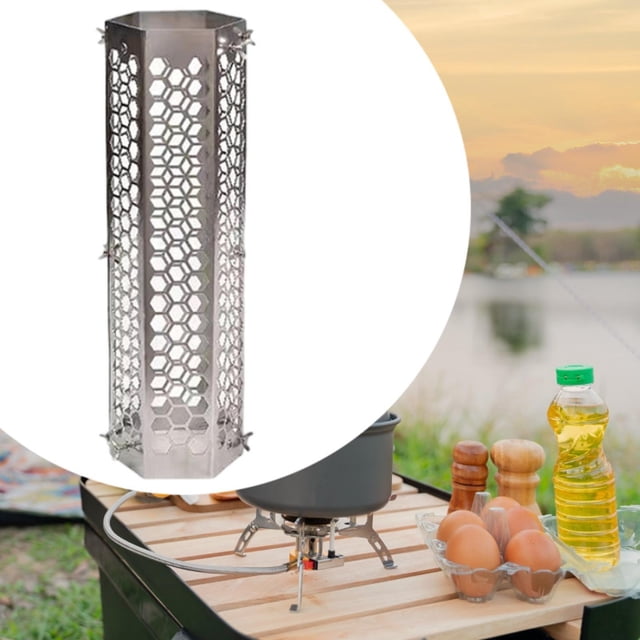 Protector de red antiescaldaduras para chimenea, protector de red para chimenea, cubierta de chimenea para exteriores, carpa caliente para acampar en
