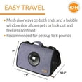 thumbnail image 2 of K&H Pet Products Lookout Pet Carrier Light Denim Small 17 X 10.5 X 9 Inches, 2 of 7