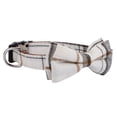thumbnail image 3 of Collar para perro Faleela Soft & Comfy Pajarita desmontable beige L, 3 of 6