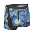 thumbnail image 3 of Junzan The Starry Night Mens Underwear Boxer Briefs For Men’s - Large, 3 of 9