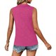 thumbnail image 5 of TaTaai Spring Summer Solid Color Lapel Top for Women Collared Sleeveless V-Neck Vest Loose Fit Ribbed Casual Blouse Comfy Daily Vacation Outfits Gift, 5 of 8