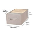 thumbnail image 2 of Cinvoph Foldable Cloth Storage Cubes 7 Dividers Space-Saving Closet Drawer Organizer Foldable Containers for Clothes Underwear Socks, Dresser Storage Baskets 18"x10"x7", 2 of 5