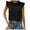 Black, variant on Women Summer Tops Womens Lace Short Sleeve Blouses V Neck T Shirt Dressy Casual Tops Workout Tee Womens Baseball Mom Women Pocket Short Ladies Work Blouse Long Neck Shirt Fall Set Tee Shirts Black XL