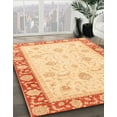 thumbnail image 2 of Ahgly Company Indoor Square Abstract Orange Abstract Area Rugs, 6' Square, 2 of 6