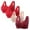 Red, variant on Cavosen Push up Sports Bras for Women Plus Size Wireless Bras Push Up Full Coverage Stretch Bralettes Wide Straps Breathable Comfortable Underwear