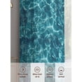 thumbnail image 6 of Blue Waves Sheer Curtains 2 Panels Set Seawater Ocean Ripple Modern Simple Sheer Window Curtains Light Filtering Rod Pocket Voile Drapes for Bedroom Living Room 52"X72", 6 of 8