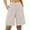 White, variant on NAFUU Womens Summer Shorts Womens Shorts Casual Dressy High Waisted Shorts Loose Knee Length Beach Short Pants With Pockets Outdoor Hiking Shorts