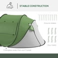 thumbnail image 5 of Outsunny Pop Up Tent, Instant Camping Tent with Porch and Carry Bag, 3000mm Waterproof, for 2-3 People, Green, (Poles Included),, 5 of 10
