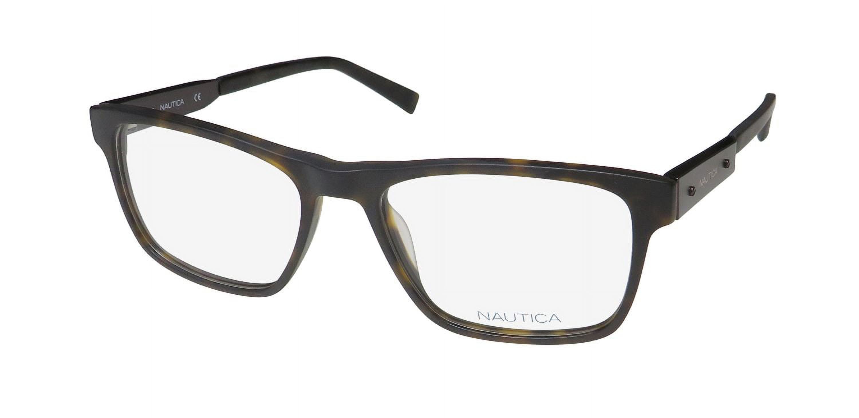 Nautica N8187 206 Men's Dark Tortoise Full Rim Frame Eyeglasses