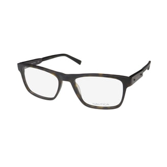 Nautica N7299 Eyeglasses 210 Satin Brown 53mm Nautica N7299 Brown 210 Metal Semi Rimless Optical  main image 3