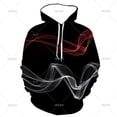 thumbnail image 3 of Sudadera con capucha con estampado 3D de arte de rayas de colores, sudaderas con capucha con gráficos de ocio, sudaderas de manga larga de moda, ropa de calle para niños y hombres, 3 of 5