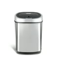 Nine Stars Motion Sensor Oval Trash Can, FingerprintResistant