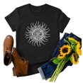 thumbnail image 3 of Pntutb - Camiseta de manga corta con estampado de girasol para mujer, blusa tipo túnica Pntutb Pntutb-2656, 3 of 4
