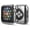 Silver, variant on 40mm Case, Black Flexible TPU Form-Fit Cover [with Metallic Electroplated Finish] for iWatch 4 (40mm)