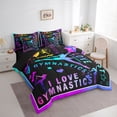 thumbnail image 3 of Feelyou Gymnastics Lover Bedding Comforter Set 7 Pieces, Ballet Dance Full Bedding Set, 3 of 8