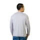T-Shirt Steven Craig à Manches Longues pour Hommes avec Col Rond et Bordure Grise avec Zip Violet – image 2 sur 2