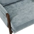 thumbnail image 6 of Cterwk Velvet Accent Chair with Wood Frame, Modern Armchair for Living Room, Office, Blue, 6 of 6