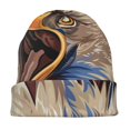 thumbnail image 7 of Naloa Eagle With USA Flags Soft Beanie Hat, Knit Beanie Daily Beanie in Fine Knit for Women Men Winter Travel, Outdoor, 7 of 7
