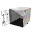 thumbnail image 3 of Abstract Dog Crate Cover, Continuing Print of Colorful Pastel Tone Polka Dots on a Plain Background, Easy to Use Pet Kennel Cover Small Dogs Puppies Kittens, 7 Sizes, Multicolor, by Ambesonne, 3 of 6