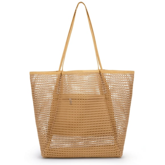 Bolsa de playa de malla Iioscre para mujer, talla grande