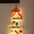 thumbnail image 4 of Tyidzon Wall Pediments Christmas Tree with Lights and Accessories, Wood Hanging Christmas Tree As Rustic Christmas Decor for Ornament Display, 4 of 6