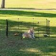 thumbnail image 6 of 24" 8-Panel Metal Pet Dog Puppy Playpen, Indoor/Outdoor Dog Fence, 58 x 58 x 24, Foldable, Customizable, Black, 6 of 6