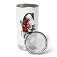 thumbnail image 4 of 20oz Custom Tumbler with Initial 'C' and Floral Details, Insulated Stainless Steel Coffee Cup, Personalized Gift for Mom, Sister, Bridesmaid, Birthday or Wedding, 4 of 6
