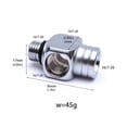 thumbnail image 3 of Soidarity Adaptador de manguera de buceo de alta presión, tubo regulador, divisor de 3 vías, conector de tubo a hembra, accesorio, piezas Deportes acuáticos, 3 of 6