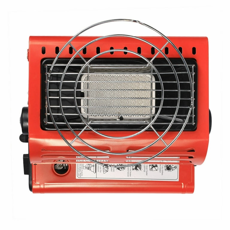 Moclever 2 in 1 1.3KW Portable Butane Burner Heater Outdoor Butane Gas  Heater Warmer Heating Cooking Stove Cooker for Camping Fishing RV Travel