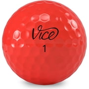 Vice Pro Golf Balls, Neon Red, 12pk