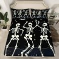 thumbnail image 2 of Manfei Sugar Skull Bed Sheets Set Queen Size,Gothic Style Bedding Sets Queen Size,Starry Sky Bed Sheets Queen,Lightweight Teenager Bedroom Decor,4 Pieces, 2 of 6