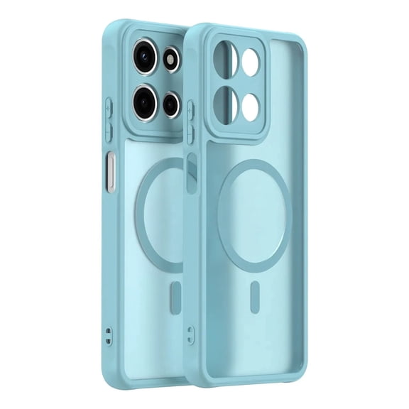 Rosebono Compatible Motorola Moto G 2025 / Moto G Play 2026 / Moto G 2026 Case, Magnetic Translucent Matte Gradient Soft TPU Cover Protection Case (Teal)